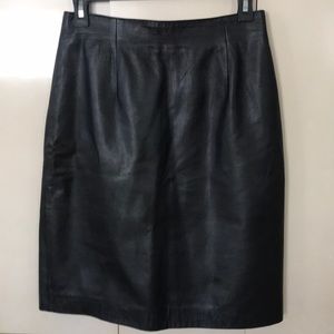 1990’s Bullocks Wilshire Vintage Leather Skirt